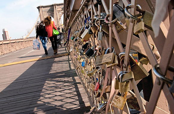 Image result for brooklyn bridge locks