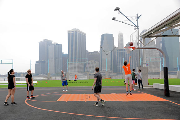 Heights resident’s solution to Bridge Park crime: Replace basketball