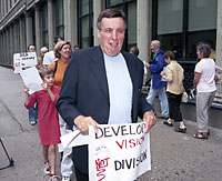 Ikea protesters target city hearing