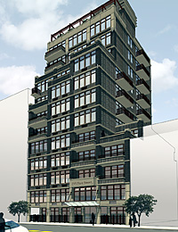 Fourth Avenue on the rise