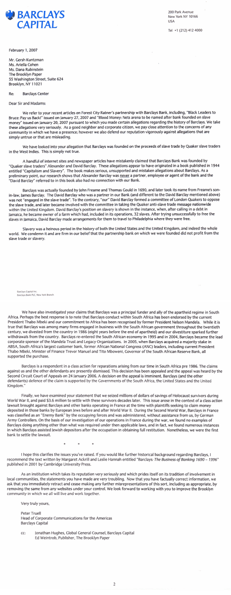 From the editor: Our Barclays coverage