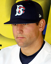 Fournier likes to rock hat left