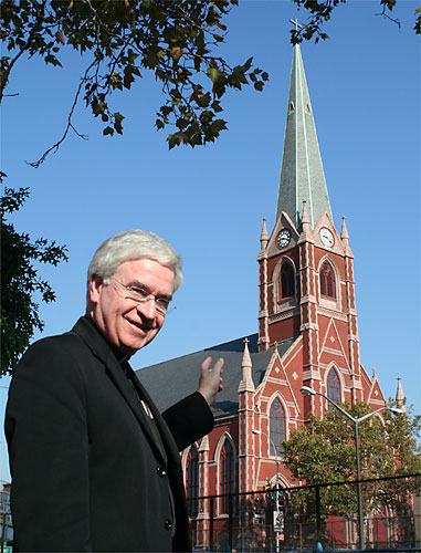 Old Gardens church holds a party — or is it a wake?