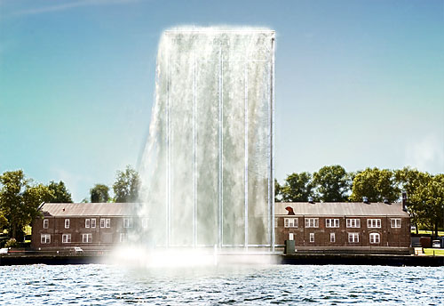Brooklyn Bridge waterfalls
