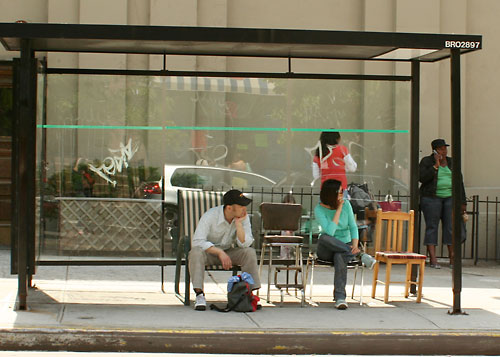 The art of the bus stop seat