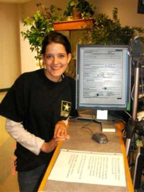 Recruits enlist with biometric technology