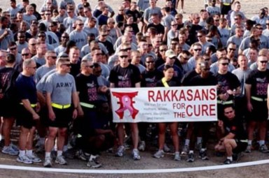 Strykers help fight cancer – U.S. troops in Iraq take part in race for the cure