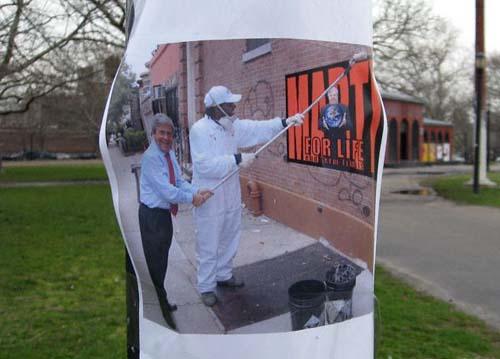 Posters poke fun at borough prez – ‘Marty For Life’ flyers start circulating