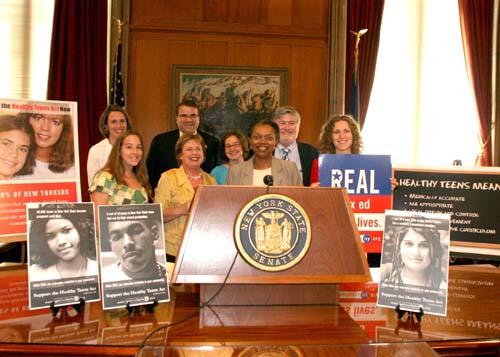 Senator pushes Teen Health Agenda – Campaign is aimed at educating youngsters about dangers of unprotected sex