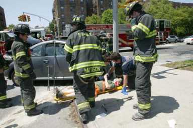 Two hurt in crack-up