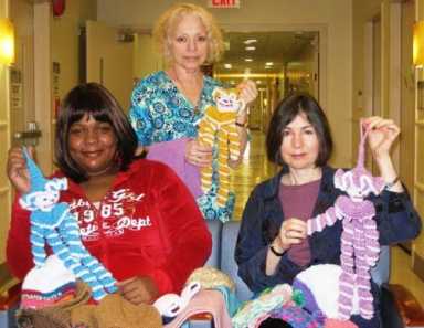 Hat, scarves, dolls for the little ones