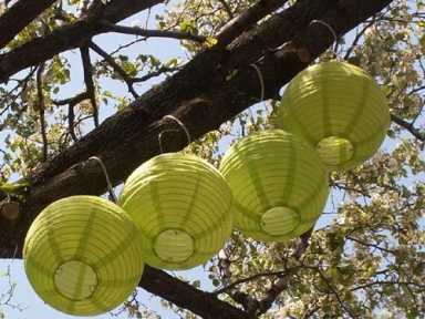 Solar-powered lanterns light Montague St.