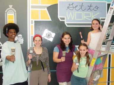 Students get creative and get down to work