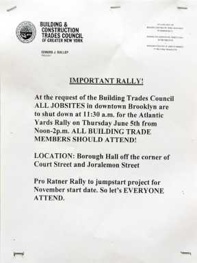 Ratner hosts rally to support…himself!