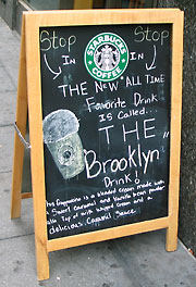 Starbucks names shake for boro