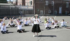 A banner day for Public School 195
