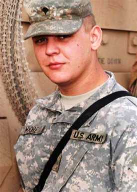 Singing soldier is in tune with comrades