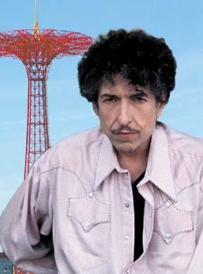 Dylan on a Brooklyn stage