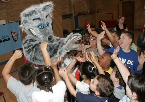 NBA great is a slam dunk with P.S. 207 students