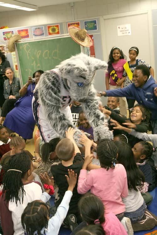 Nets provide a full-court press at Public School 315