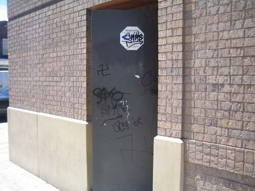 Swastikas scrawled on temple