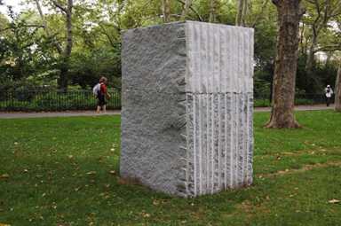 Brooklyn Heights gets stoned; but is it art or a piece of schist?