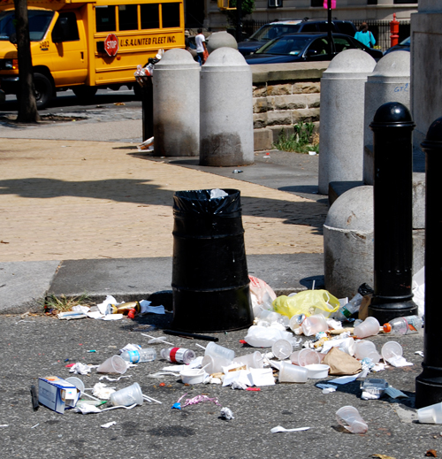 What a dump! It must have been ‘Messy Monday’ in Prospect Park