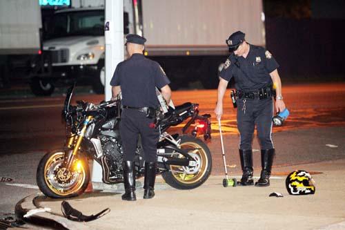 Motorcyclist critical following Knapp St. accident