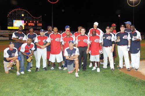 Stars come out for softball challenge