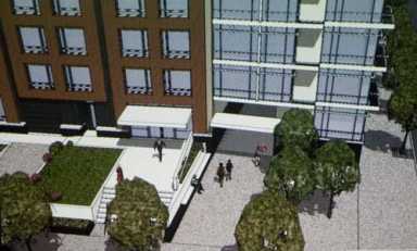 Oliver House forces closure of subway entrance