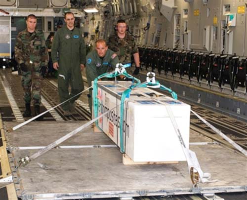 ‘Sea monsters’ land – Air Force delivers giant squids to the Smithsonian