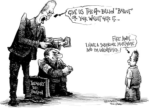 The bailout: Our cartoonist weighs in