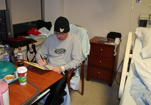 Illustrator given a ray of light – Partnership with Brooklyn writer gives stricken dad hope