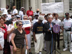 Specter of closure hangs over senior centers – Borough president joins protest against possible cuts