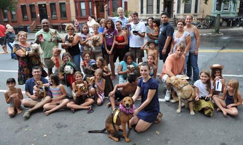 3rd street families party outdoors