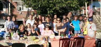 East 37th Street families party outdoors