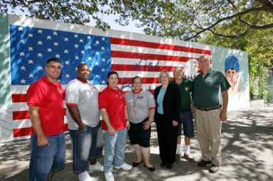 Kings Bay youths debut new mural at Coyle St. courts