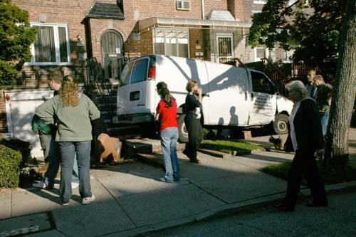 Driver slams into teen walking her dog
