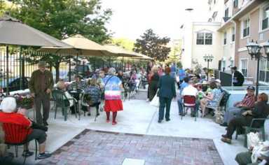 Senior Center cuts Ribbon on new veranda