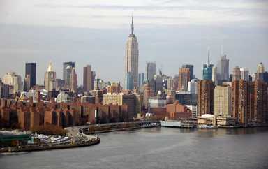 Two views of New York