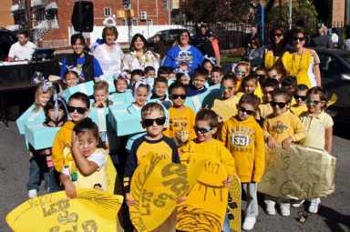 OLG kids get to stepping – Students pound the pavement to raise school funds