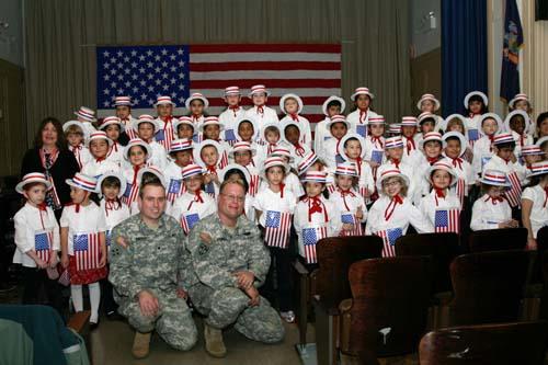 Star spangled salute to vets at P.S. 216