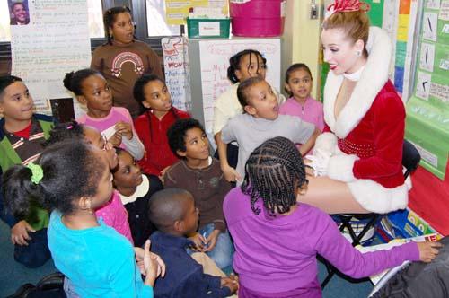 Rockette inspires kids at P.S. 9