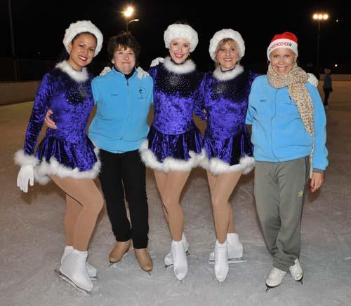 Olympic champion — and those in training — on ice