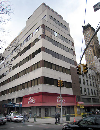 Lookout below! Big chunk of building blows off in storm