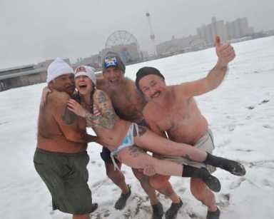Ice, ice, baby: chilling out at the beach
