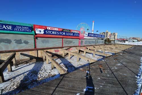 Synthetic fix for Coney boardwalk