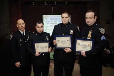 70th Police Precinct salutes terrific trio – Officers’ foot chase leads to busts, recovery of loaded gun and illegal drugs