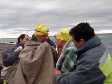 Braving the cold waters – Brooklyn-trained swimmers cross the Strait of Magellan
