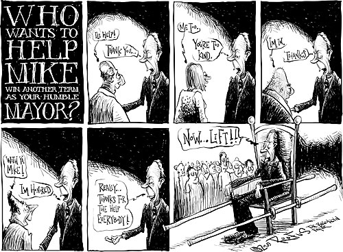 Our cartoonist takes on Bloomy!